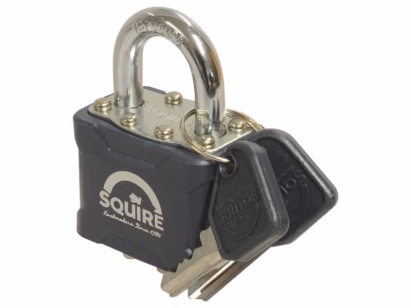 Squire Cadenas renforcé - Acier, Largeur du corps: 38mm (Indice de sécurité: 4)