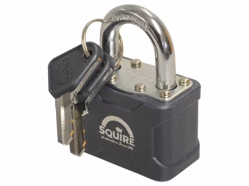 Squire Cadenas renforcé - Acier, Largeur du corps: 44mm (Indice de sécurité: 4)