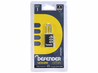 Squire Cadenas solide à combinaison code modifiable - Aluminium, Largeur du corps: 20mm (Indice de sécurité: 1)