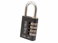 Squire Cadenas solide à combinaison code modifiable - Aluminium, Largeur du corps: 38mm (Indice de sécurité: 4)