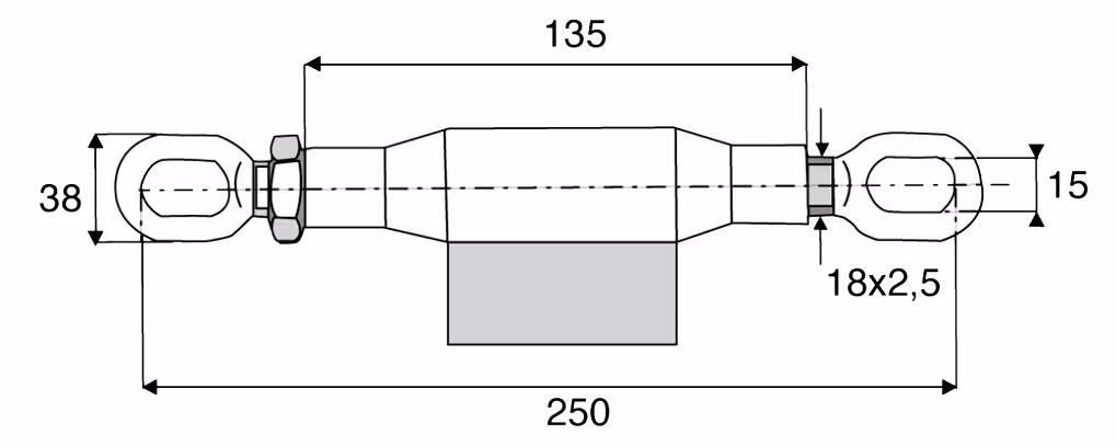 Stabilisateur 250 mm
