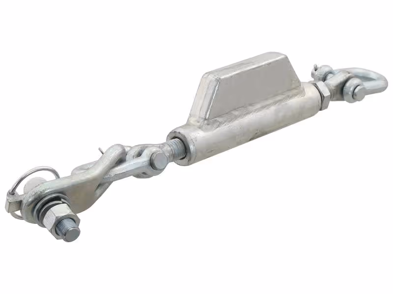 Stabilisateur à chaîne complet - Manille Ø13mm - Filettage Ø16mm - Min. Longueur:431mm - 3/4 UNC - adaptable sur tracteurs Deutz Fahr