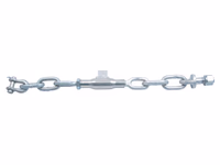 Stabilisateur à chaîne complet - Manille Ø14mm - Filettage Ø20mm - Min. Longueur:620mm - M20 x 2.50 côtes métriques