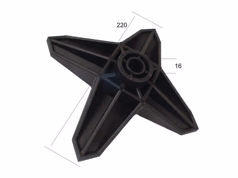 Star Wheel 220x47.5x11mm Remplacement pour Flexicoil Correspond à: 120000050