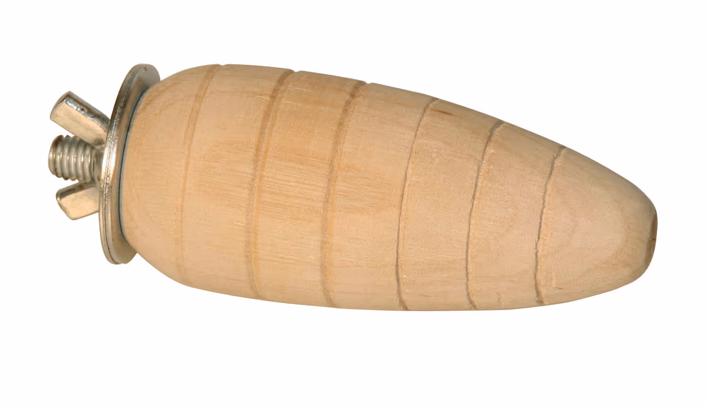 Sticks à ronger carotte bois, 9cm