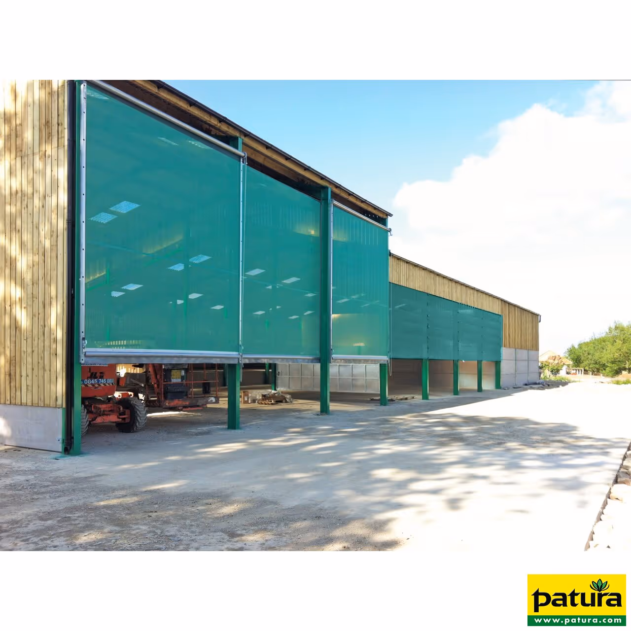 Store rapide 5/3, Haut. 3.10 m, Larg. 5,00m, avec rails de guidage