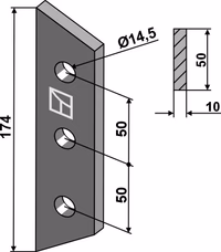 Strautmann | Couteau pour épandeur à fumier