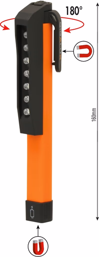 Stylo 7 led sur piles 3xaaa lr03 fournies