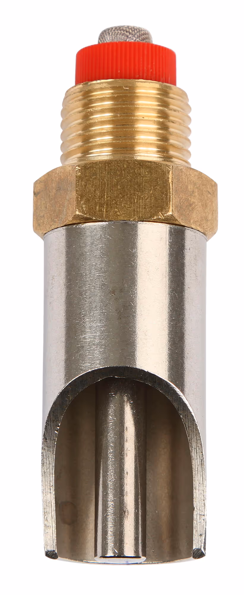 Sucette abreuvement laiton inox L=79mm, ø poussoir 8mm