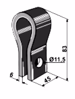 Support arracheuse betterave Droit Adaptable