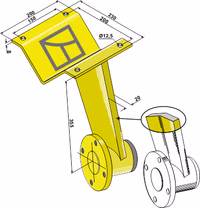 Support à disque renforcé - avant