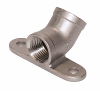 Support adapteur inox 60°, 1/2" x 1/2"