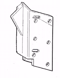 Support d'aileron Alpégo E01000 origine