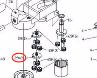 Support d'engrenage Renson 164134
