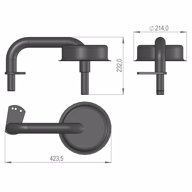 SUPPORT DE ROUE DROIT SIP425200011