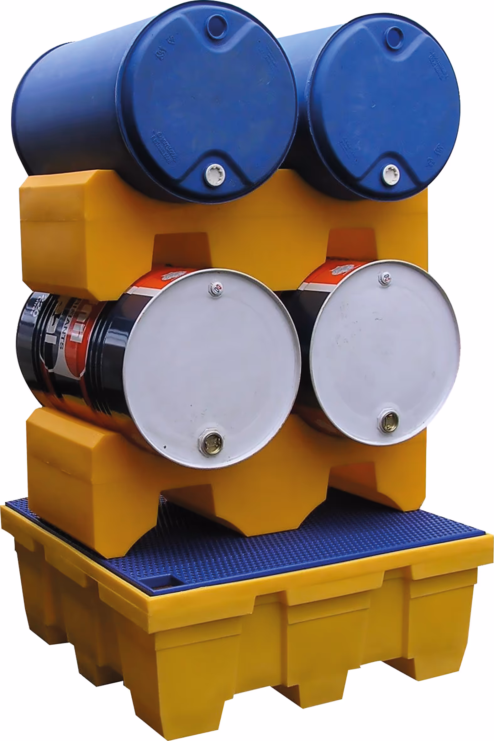 Support gerbable 2 futs 200l 124x58x38cm