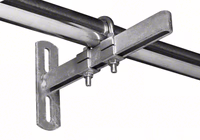 Support mural l500mmtube hori