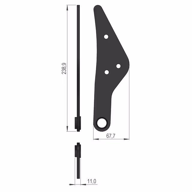 SUPPORT PENDULAIRE GAUCHE SOUDE SIP 856031260B
