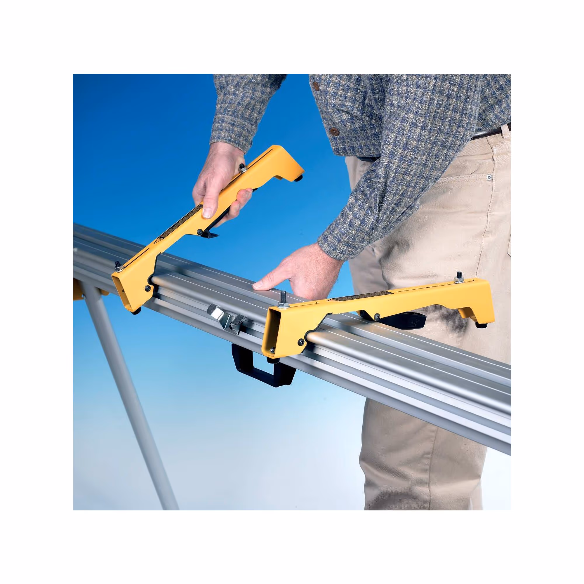2 supports pour piètement de scies à onglets