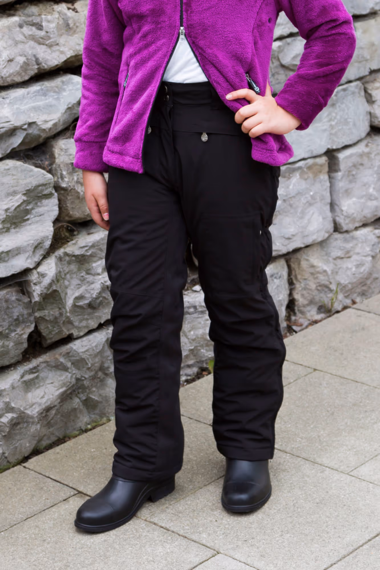 Sur-pantalon isolant Alaska enfant, noir, T.128/134