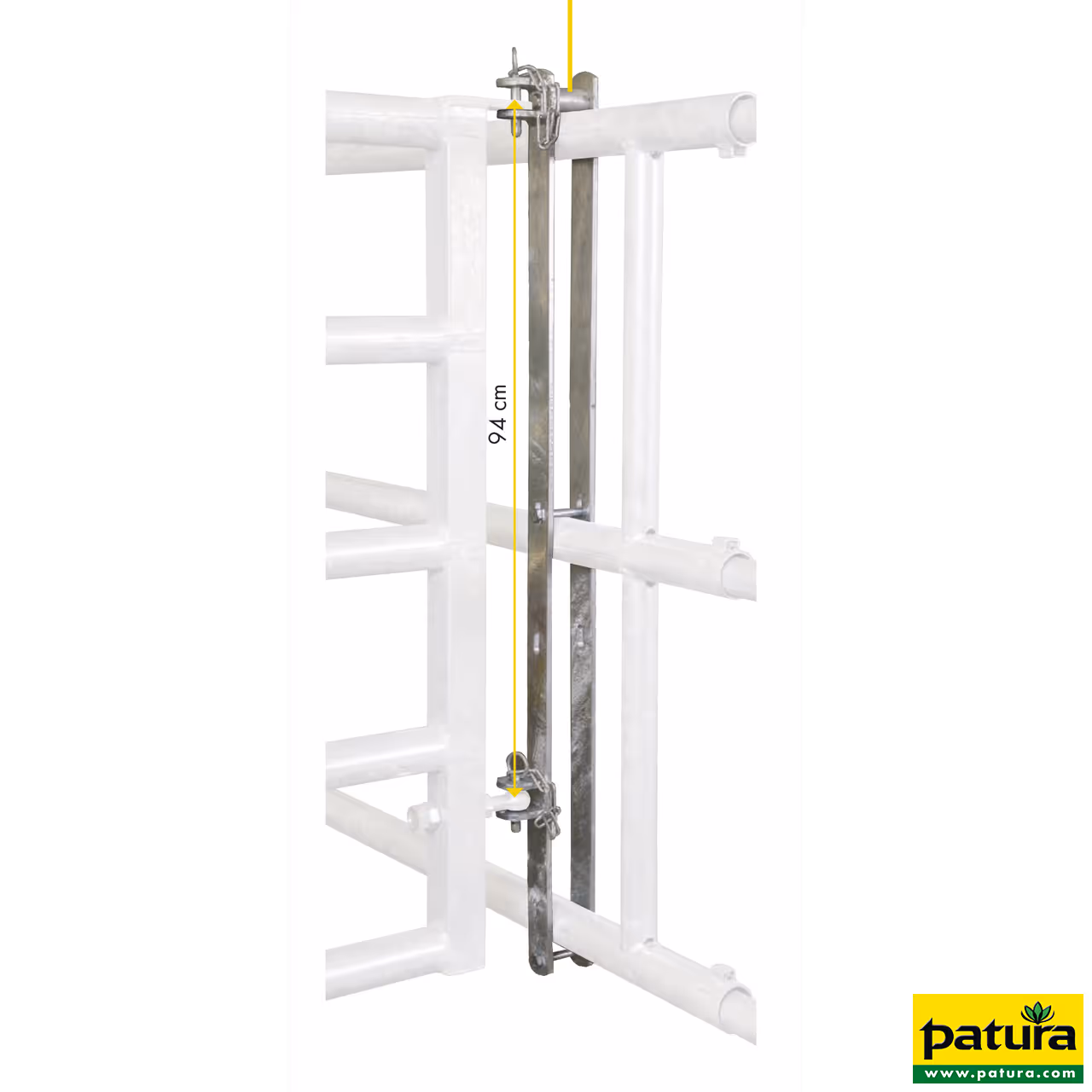 Suspension pour panneaux pour montage sur barrière et panneau