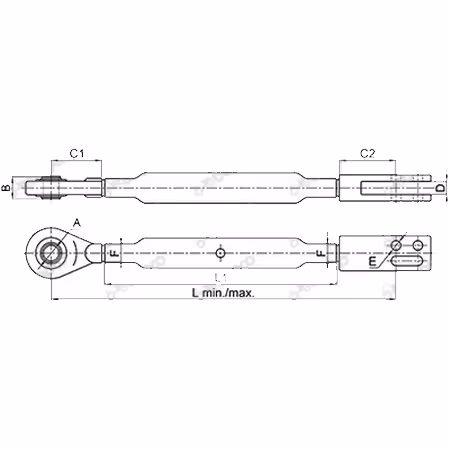 Suspente droite pour ford 4000