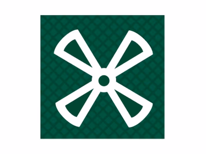 Symbole - ventilation - Vendu par 5 - adaptable sur tracteurs Massey Ferguson - ref 1694372M1