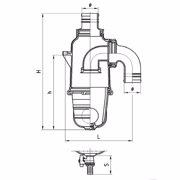 Syphon 80mm MZ Adaptable