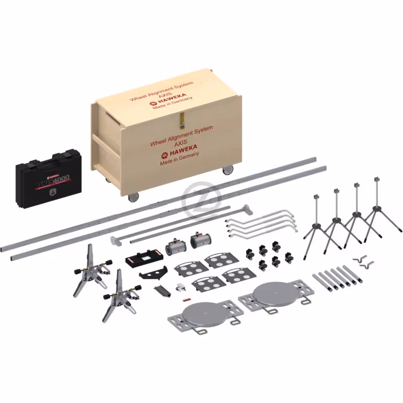 Système de mesure d'alignement des essieux AXIS4000 PRO, avec caisse de transport et mallette