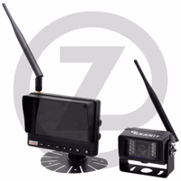 Système vidéo de recul 5" - Sans fil, écran couleur LCD 5" IP68, caméra IP69K