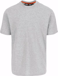 T-SHIRT BASIC 100% COTON GRIS CHINE TAILLE M