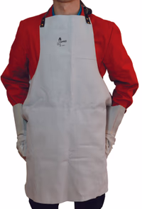 Tablier de protection en cuir croute dimensions 900x700         