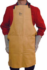 Tablier de protection en cuir fleur dimensions 900x701         