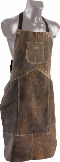 Tablier soudeur en croute 60x90 - cuir marron