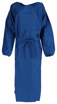 Tablier traite/lavage avec manches, bleu, 138x144cm