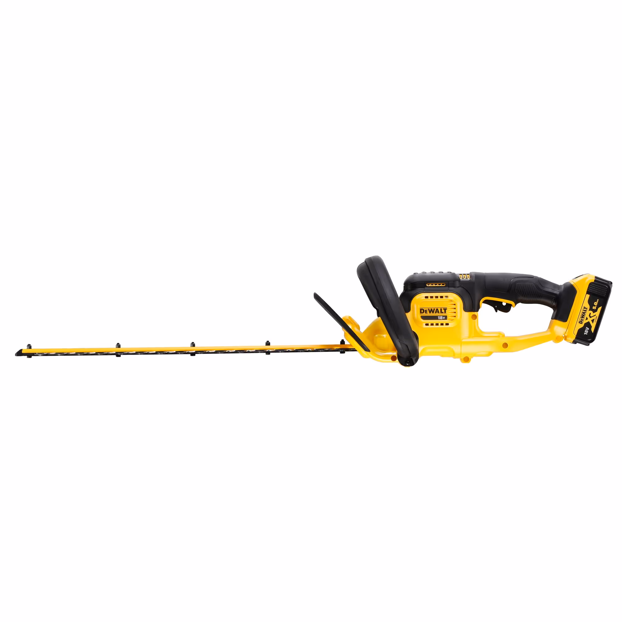 Taille-haies XR 18 V 5 Ah Li-Ion - vitesse variable (cps/min) : 0-2800 / écartement (mm) : 25 / longueur lame (cm) : 55 - 1 batterie, chargeur 