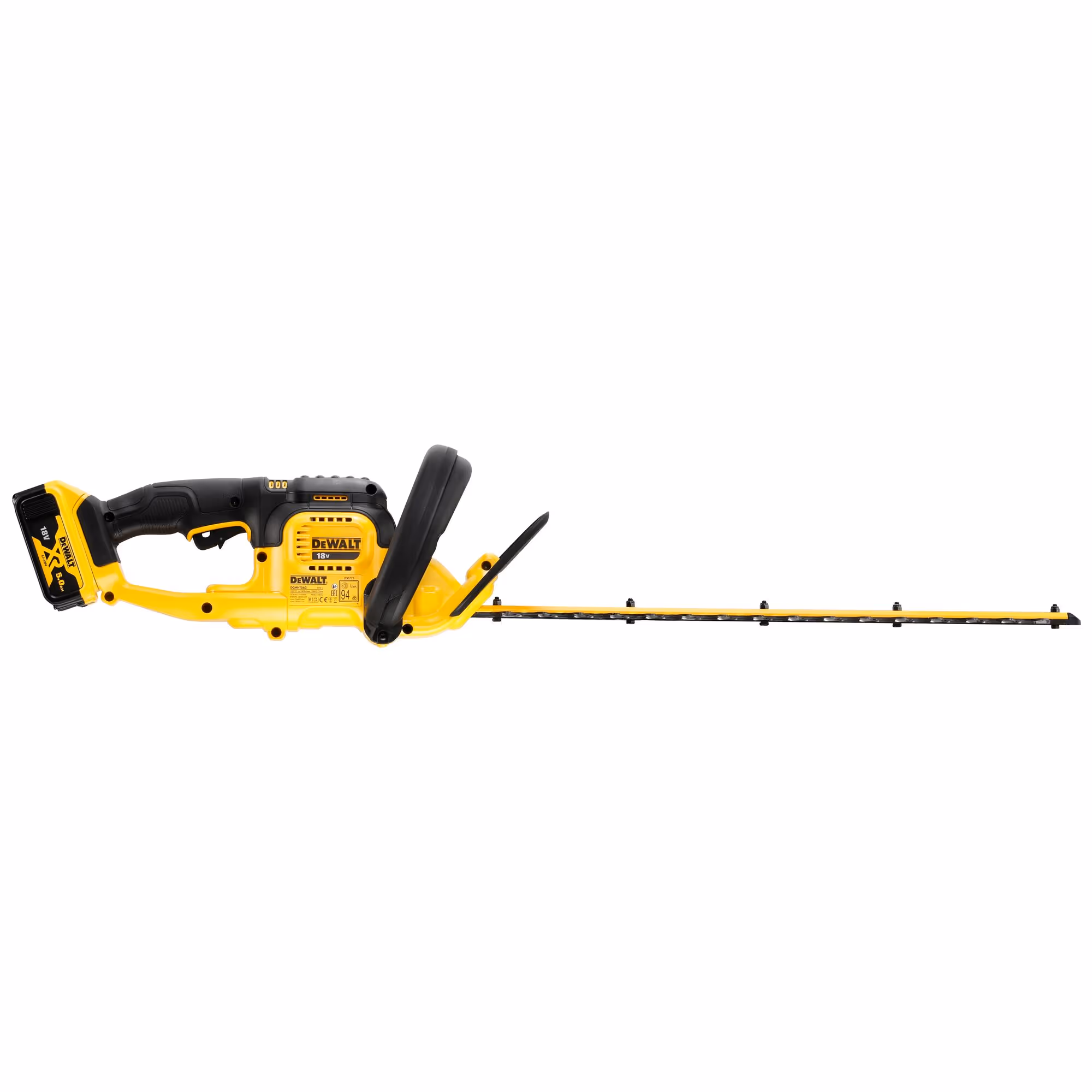 Taille-haies XR 18 V 5 Ah Li-Ion - vitesse variable (cps/min) : 0-2800 / écartement (mm) : 25 / longueur lame (cm) : 55 - 1 batterie, chargeur 