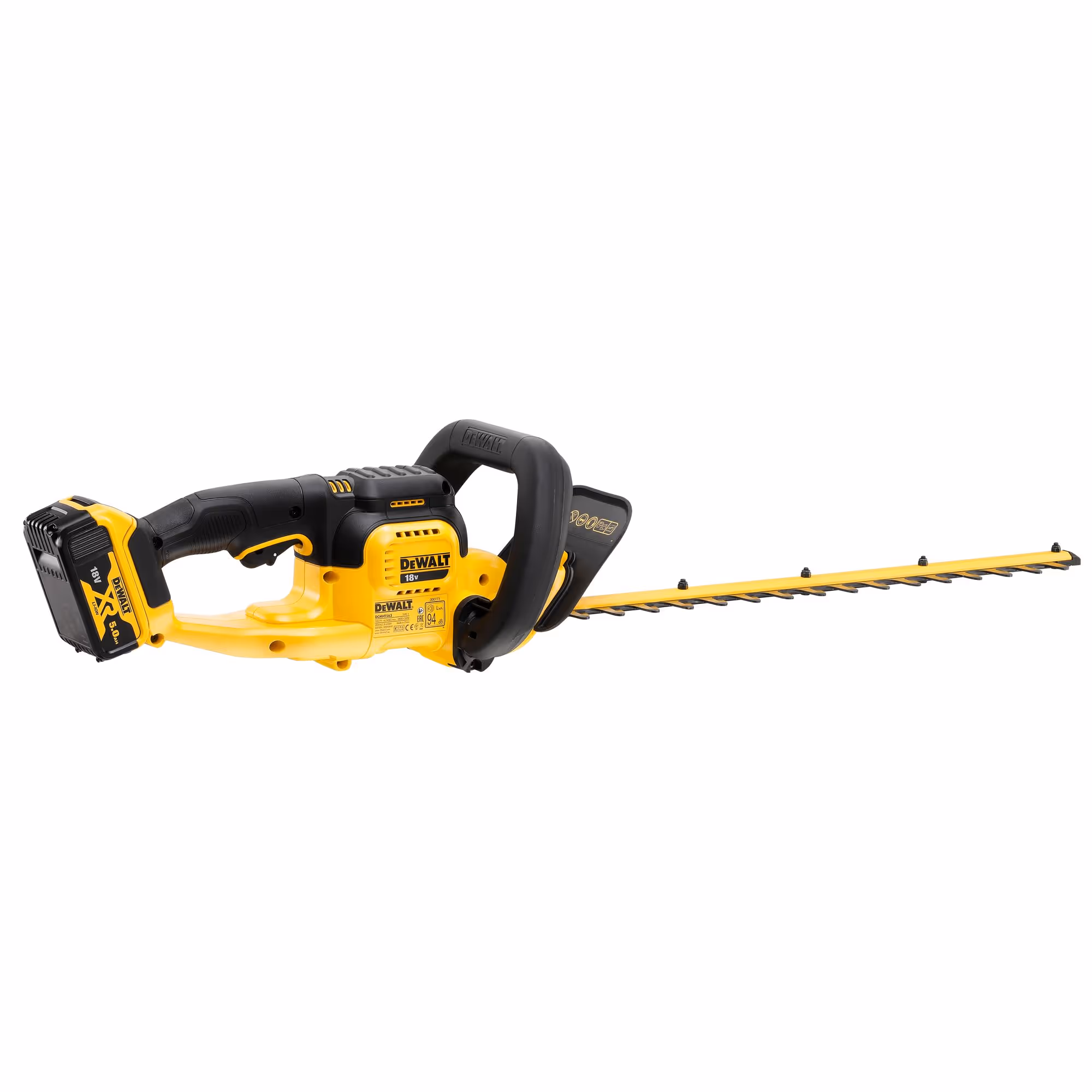 Taille-haies XR 18 V 5 Ah Li-Ion - vitesse variable (cps/min) : 0-2800 / écartement (mm) : 25 / longueur lame (cm) : 55 - 1 batterie, chargeur 