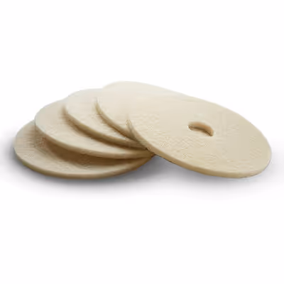 Tampon de polissage beige
