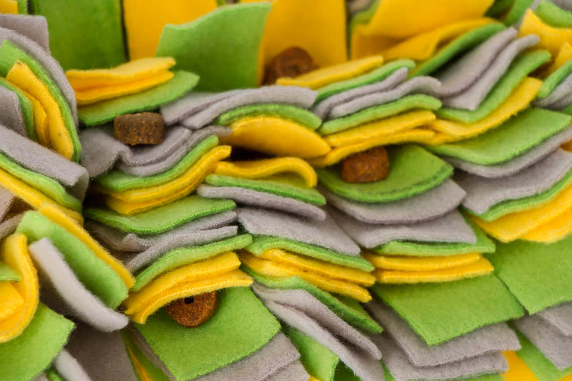 Tapis à renifler 50x30cm jaune/vert/gris
