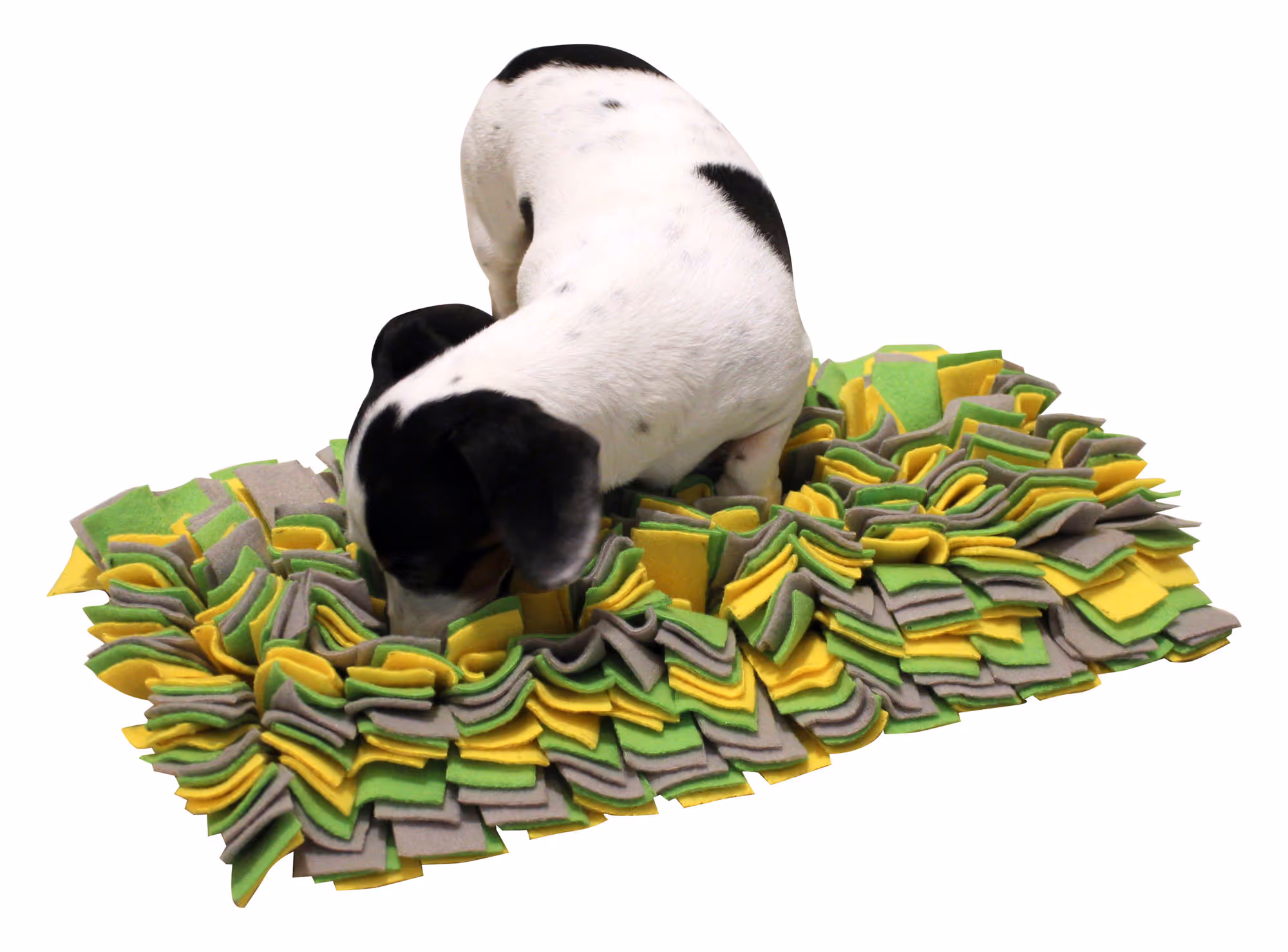 Tapis à renifler 50x30cm jaune/vert/gris