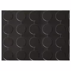 Tapis caoutchouc noir cabine 1200 x 1000 x 4mm - Vendu par 10