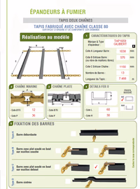 Tapis 2 CH 12X36 13B 60X30x1038