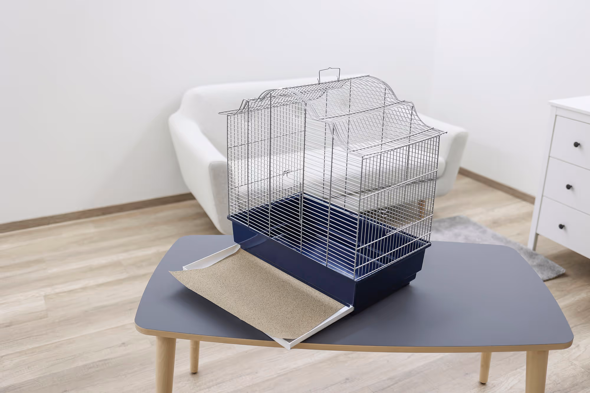 Tapis de sable pour oiseaux 28x43cm, 6pcs