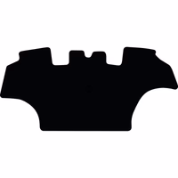 Tapis de sol, en velours, noir