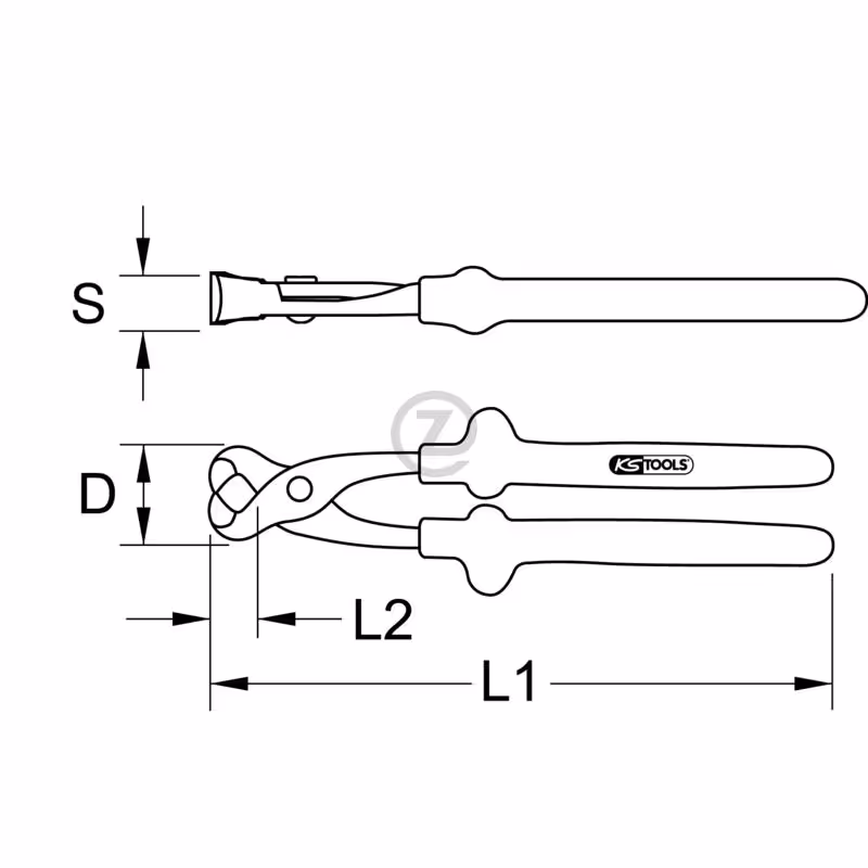 Tenaille CLASSIC 1000 V, 250 mm