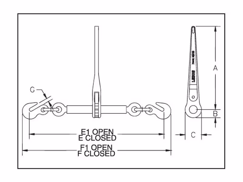Tendeur à chaîne Lebus® - L140 RA, Ø chaîne: 10-13mm