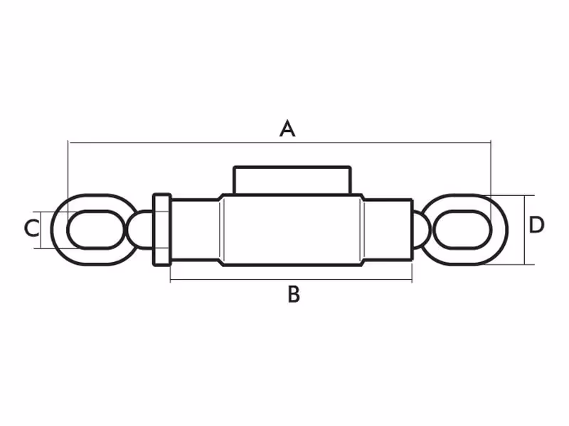 Tendeur stabilisateur - Min. Longueur: 251mm, max. Longueur: 350mm - M18 x 2.50