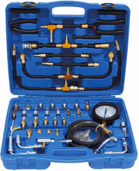 TESTEUR DE PRESSION D'INJECTEUR D'ESSENCE COFFRET DE 45 PCS