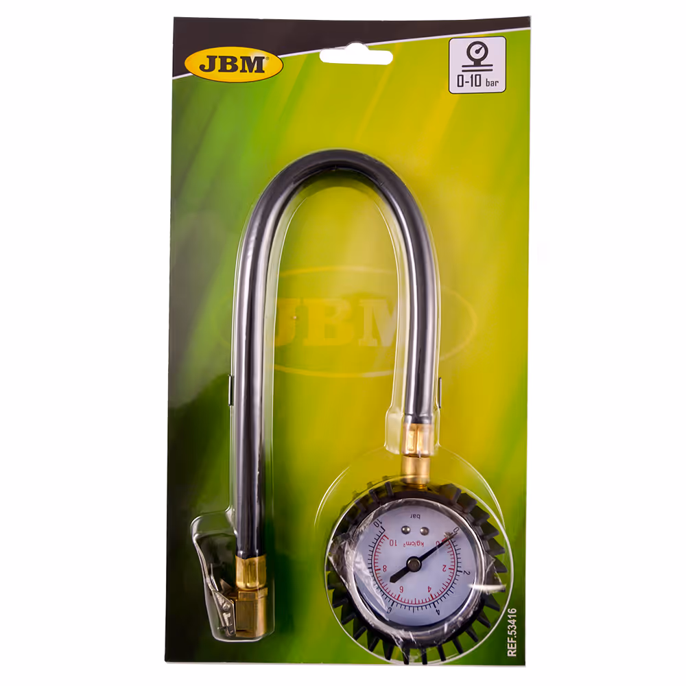 Testeur de pression de pneumatiques avec tube (0-10bar)